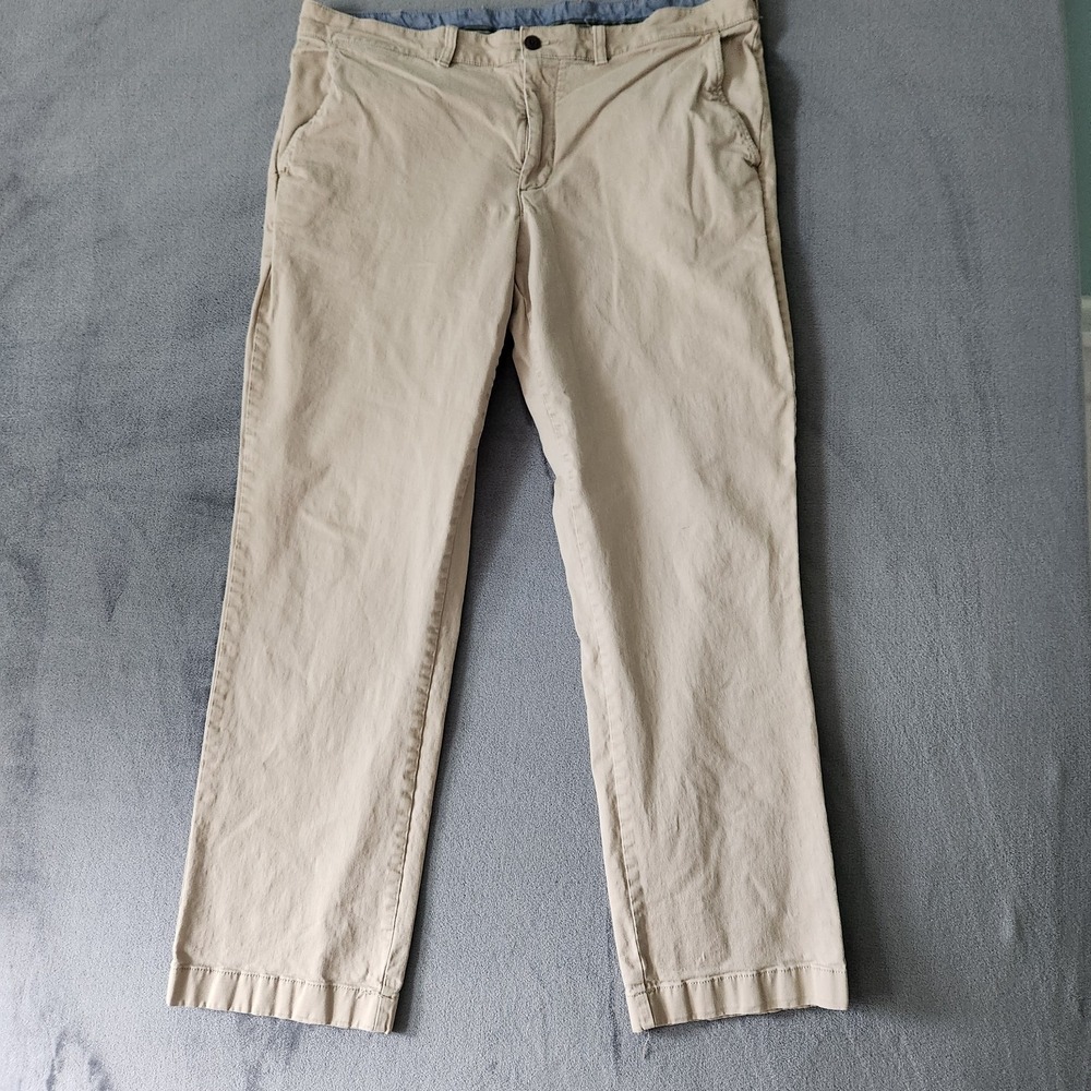 L.L. Bean Pants Mens‎ Size 38x32 Straight Standard Fit Chino Khaki Preppy